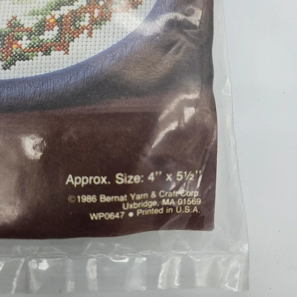 Vtg 1986 Bernat Counted Cross-stitch Country Home #H00647 New Sealed